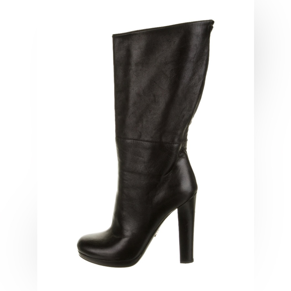 Prada Leather Knee-High Boots